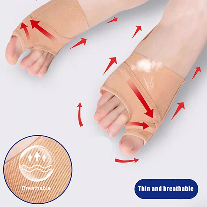 1pair Big Toe Separator Bunion Corrector Hallux Valgus Correction Device Bone Thumb Orthopedic Forefoot Pad Foot Straightener - Image 3