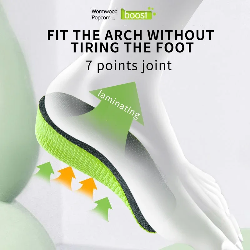 For Men Women Shoes Flat Feet Arch Support Orthopedic Insoles Memory Foam Height Increase Insoles - Image 5