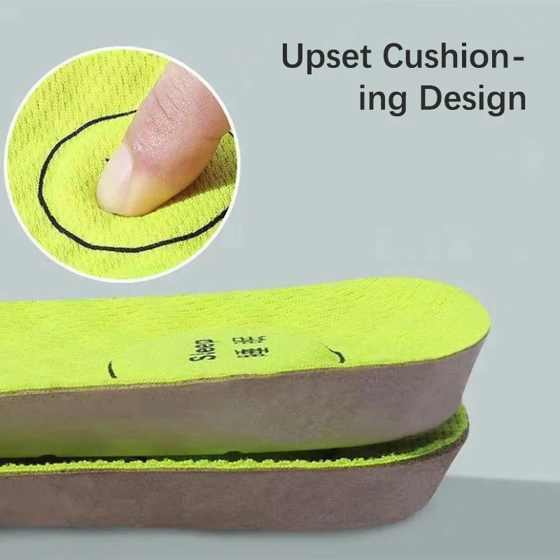 1Pair Men Women Soft Breathable Sports Cushion Inserts Sweat-absorbing Deodorant Orthopedic Shoe Sole Foot Acupressure Insole - Image 6