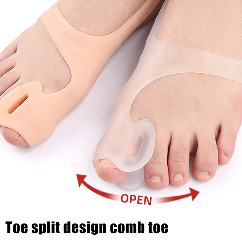 1PC Big Toe Bunion Corrector Adjustable Orthopedic Socks Toes Separator Pain Relief Hallux Valgus Feet Protector