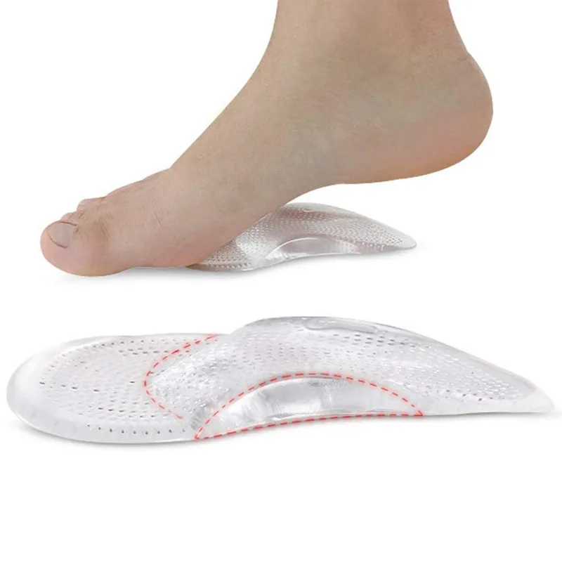Gel Arch Orthotics Mat 3/4 Arch Support Pad Flat Feet Flatfoot Orthopedic Insoles Inserts Corrector Foot Care Tool 2Pcs - Image 4