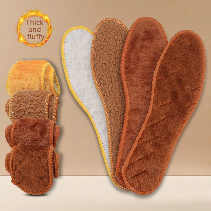 Winter Warm Insole for Shoes Sneakers Boots Shoe Sole Thermal Inserts Thicken Plush Insoles Men Women Heating Shoe Pads 1Pair - Image 2