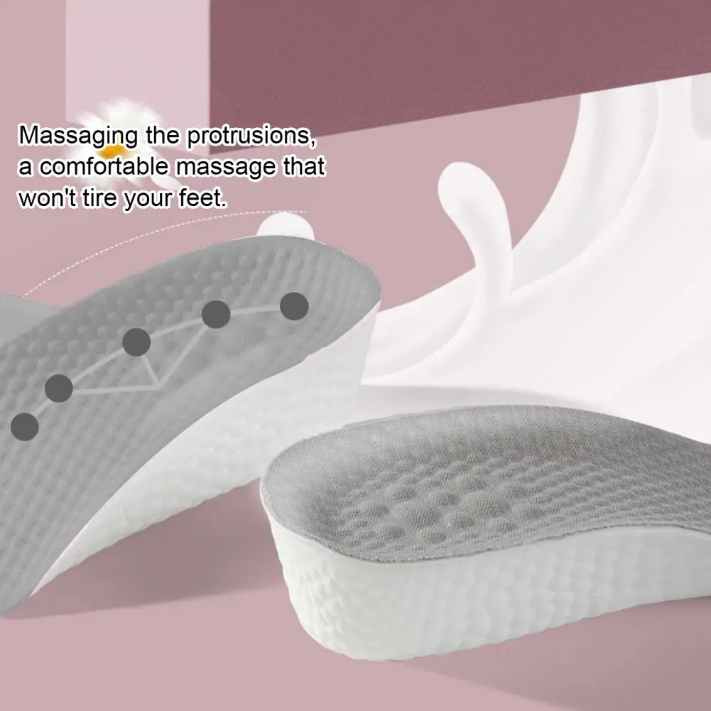 Height Increasing Insoles Invisible Height Lift Shoe Pads Anti-Odor Breathable Sweat-Absorbent For Sneakers Canvas Shoes Boost - Image 10