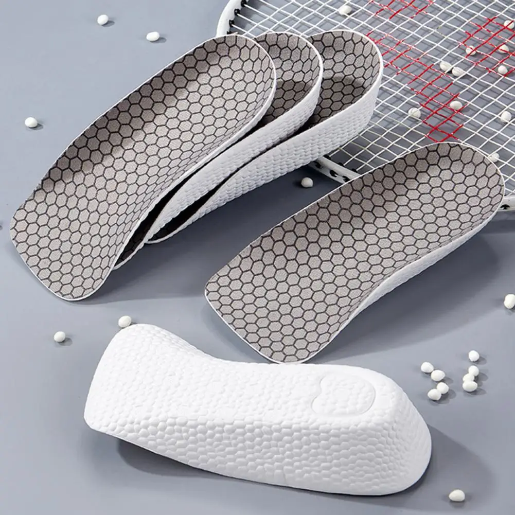 Height Increasing Insoles 2-4cm Lift Pads Soft Breathable Odor Control Non-Slip 3/4 Invisible Insole For Sneakers Boots - Image 4