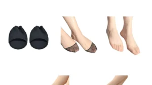 1 Pair Half Toe Socks for Women Sheer Mesh Toe Socks No Show Liner Invisible Toeless Socks Forefoot Insoles