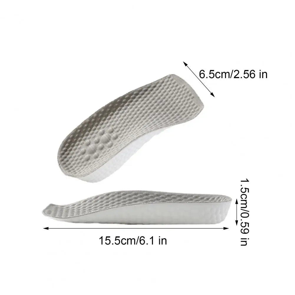 Height Increasing Insoles Invisible Height Lift Shoe Pads Anti-Odor Breathable Sweat-Absorbent For Sneakers Canvas Shoes Boost - Image 6