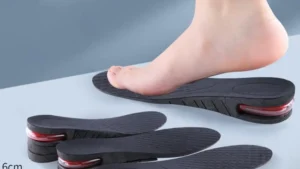 Shoe Insert Elastic Removable Abrasion Resistant Shock Absorbing Height Increase Insole Heel Insert Make You Taller