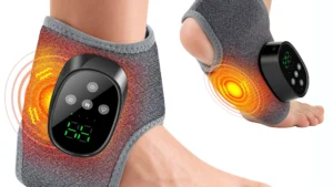 Ankle Massage Wrap Brace Heated Vibration 4 Temperature Adjustable Foot Ankle Massager Thermal Feet Fatigue Relax Support Pads