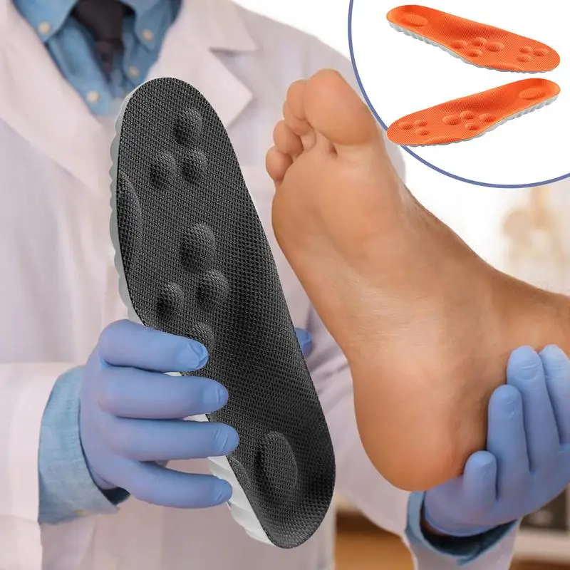 4D high-elastic PU and memory foam Sport Insoles Soft Breathable Running Basket Insoles Ergonomic Stepper Massage Insoles - Image 5