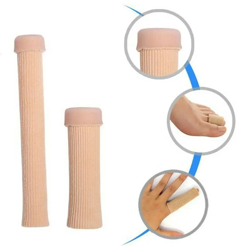 1Pcs Durable 15cm Toe Gel Tube Fabric Soft Tube Sleeve Pads Insoles Silicone Toe Cushion Cover Foot Care Pedicure - Image 3