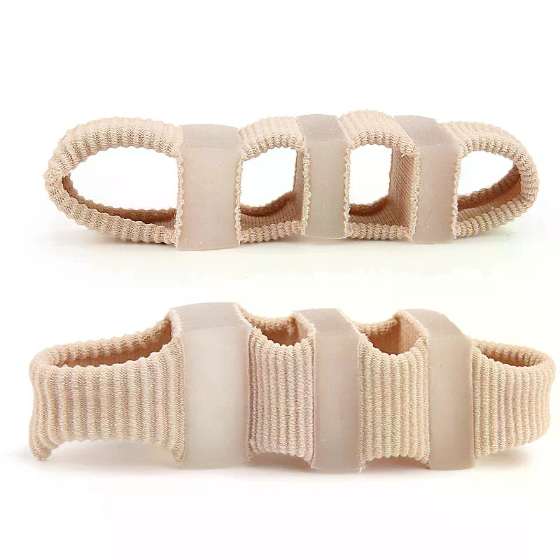 Five Hole Fiber Toe Corrector For Thumb Valgus Big foot Bone Overlap - Toe Separator Three Hole Orthotic Device Toe Straightener