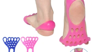 Silicone Hollow Out Toe Splitter Insoles Five Toes Overlap Separate Orthotics Tool Easy Carry Breathable Foot Protect Gloves