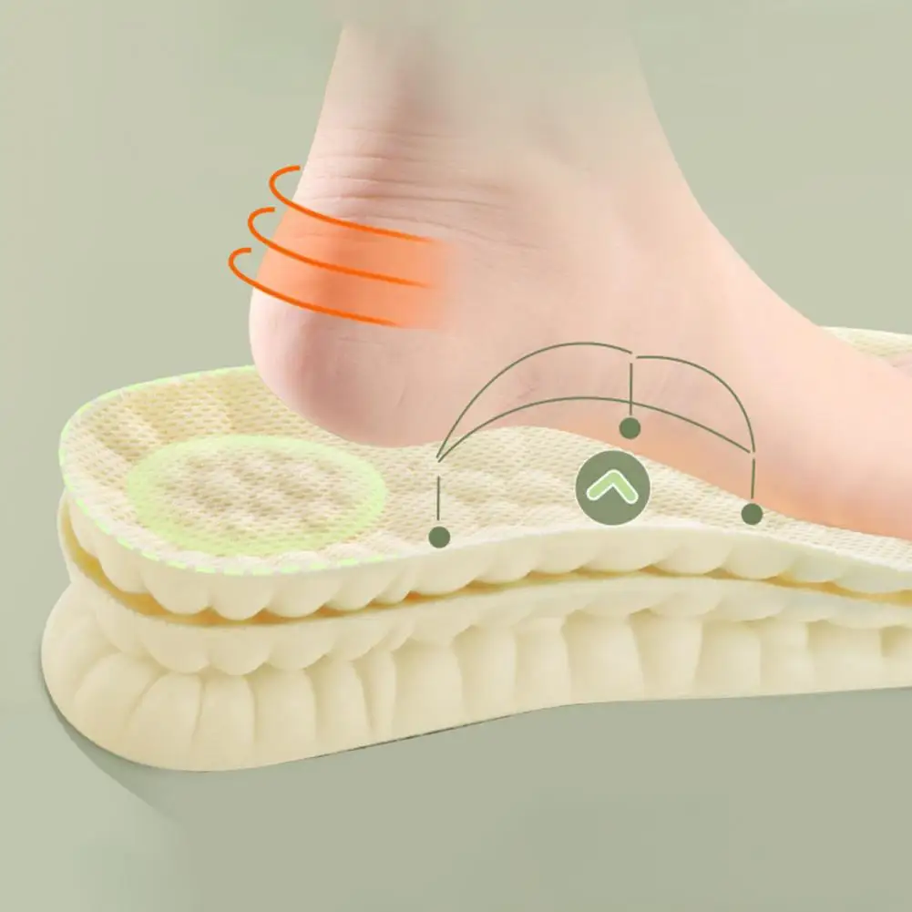 1 Pair 4D Cloud Insoles Memory Foam Sports Shoes Inserts Soft Breathable Men Women Arch Support Orthopedic Massage Foot Pads - Image 2