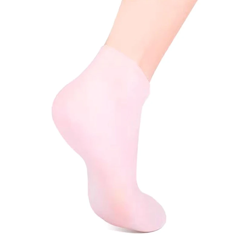 Moisturizing Silicone Foot Socks Women's Dry Cracked Feet Therapy Massage Soft Skin Care Hydrating Socks for Foot Moisturization - Image 4
