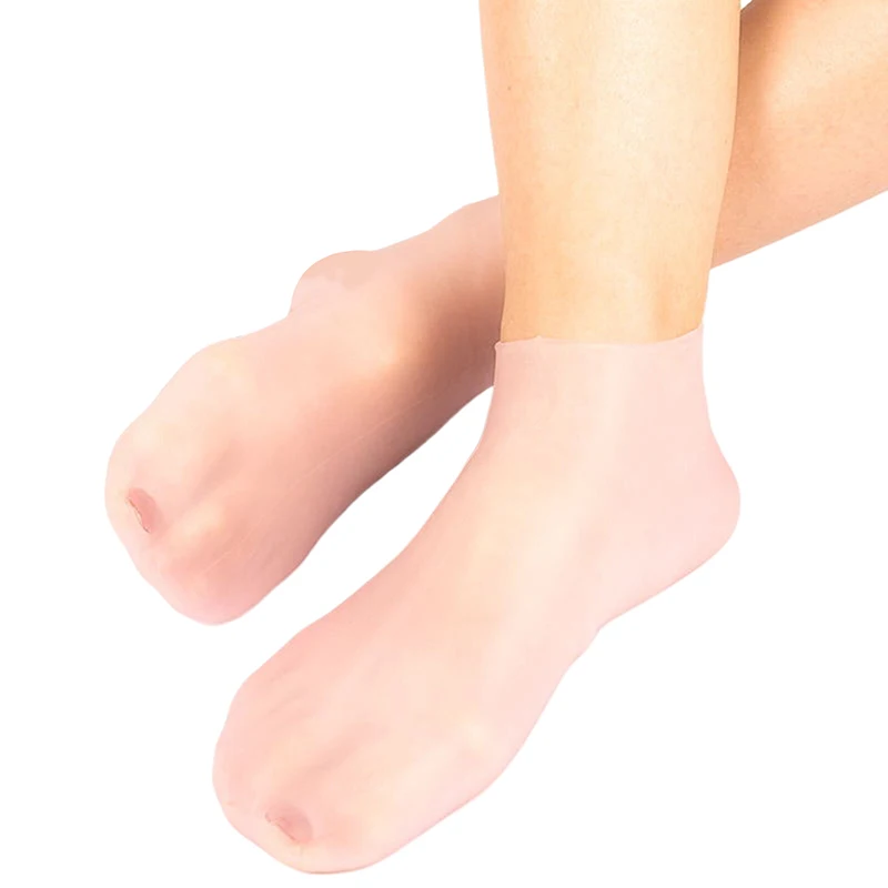 Moisturizing Silicone Foot Socks Women's Dry Cracked Feet Therapy Massage Soft Skin Care Hydrating Socks for Foot Moisturization - Image 6