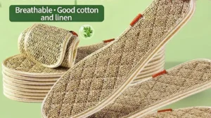 Mugwort Cotton And Linen Anti-odor Insoles Soft Soles Strong Sweat Absorption Breathability And Deodorization