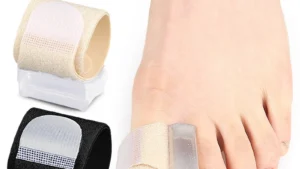 Big toe separator, soft anti-abrasion separator for overlapping toes of hallux valgus, Velcro adjustment clamp toe separator