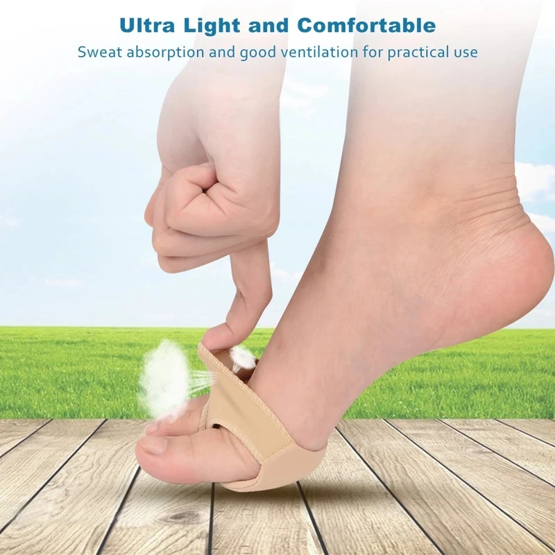 1Pair Gel Half Insoles for Metatarsal Forefoot Pain Relief Shoe Pads Ball of Foot Cushions For Hallux Valgus Corrector Socks - Image 4
