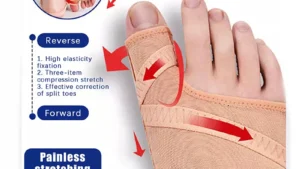 1pair Big Toe Separator Bunion Corrector Hallux Valgus Correction Device Bone Thumb Orthopedic Forefoot Pad Foot Straightener