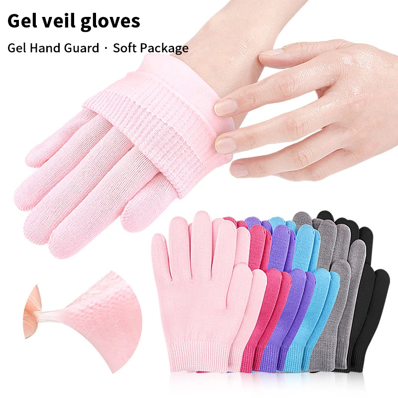 1Pair Multi Colored Essential Oil Moisturizing Socks Gloves For Dry Cracked Feet Nourishing Skin Lubricating Foot Care Massage - Image 2