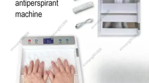 7th Gen All-in-One English Version Iontophoresis Machine, Anti-Sweat Device for Hands Feet Hyperhidrosis, Sweat Stop Instrument