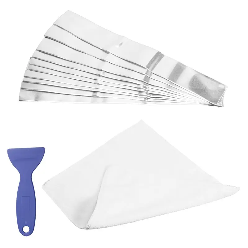 Iontophoresis Machine Antiperspirant Accessories 10 PCS Aluminum Sheet +2 Pcs Towel